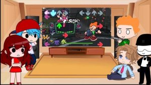 Fnf React To Friday Night Funkin Update || FULL WeekEnd 1 Cutscenes FNF Update (BF/GF/Pico) (Part 1