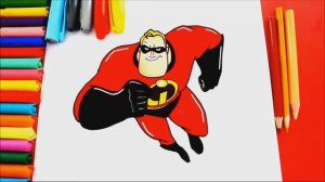 Как нарисовать мистера Исключительного (Боба Парра) из Суперсемейки 2 (фильм)