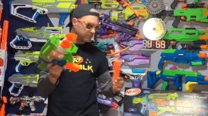 NERF Elite 2.0 DOUBLE PUNCH - Full Review - Firing Demo and FPS Test!  FASTEST FIRING Nerf Blaster!