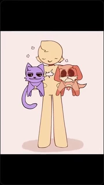 Catnap and Player and Dogday ❤ #smilingcritters #CATNAP #DOGDAY #player #fyp
