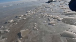 Таганрог 21 февраля 2025 г. Центральный пляж | последствия ледяной бури.