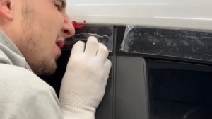 Видео установка 2Д дефлекторов окон / плоские ветровики на Changan CS75 \ Чанган ЦС75