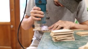 Изготовление "карандашницы" ввиде шестиугольной пирамиды мастером Ишитани