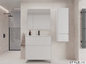 Тумба под раковину Style Line Лима ЛС-00002350, 80 см, напольная, белая матовая