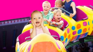 САМЫЕ КРУТЫЕ аттракционы! Анна-Мария в парке Six Flags! 🎢😃