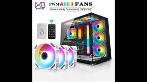 Распаковка комплекта корпусных  вентиляторов Wovibo 120 mm