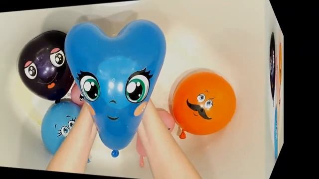 Лопаем шарики🎈🎈🎈сердечки💙💚💜смайлики☺😉😋 ПесняСЕМЬЯ ПАЛЬЧИКОВ👋Учим цвета🌈🌈🌈на русском язык
