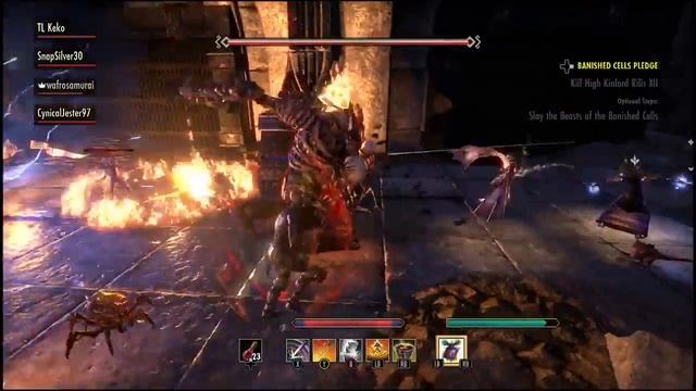 ESO- banished cells dungeon group finder смотреть онлайн