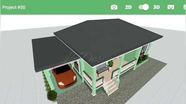 Elevated Bungalow House Design Lime Green Color  ireneofw72