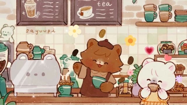 Кошачье кафе  1 час лофай музыки для отдыха Милый лофай микс Музыка без рекламы