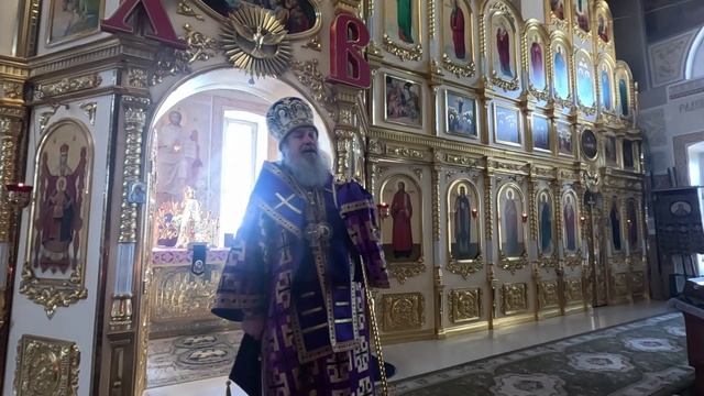 Проповедь епископа Максима в Знаменском монастыре