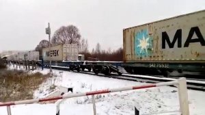 МЕТАЛЛСЕРВИС - Москва (Электроугли). Прибытие контейнерного поезда с металлопрокатом
