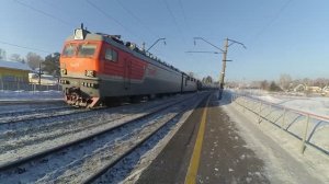 Грузовой поезд РЖД с углём и цистернами в Сибири | Железная дорога в России