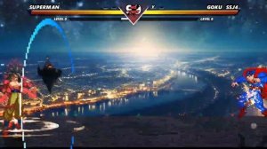 SUPERMAN vs GOKU SSJ4 - High level insane fight!