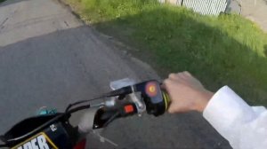 Школьник  после выпускного раздаёт на питбайке😍\ покатушка на питбайках  #покатушка #рек