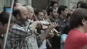 Флэшмоб «Ода к радости» Бетховена