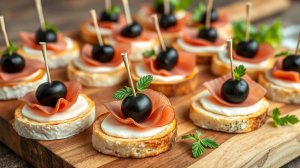 Простой рецепт изысканных Канапе с Ветчиной и Оливками, которые покорят любого гурмана!