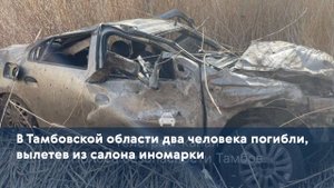 В Тамбовской области два человека погибли, вылетев из салона иномарки