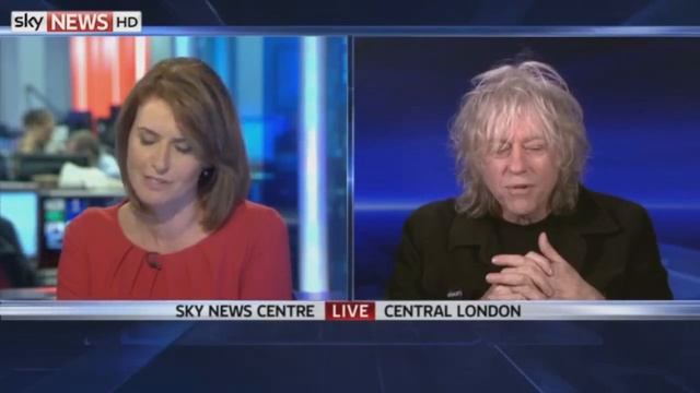 Bob Geldof on Sky News смотреть онлайн