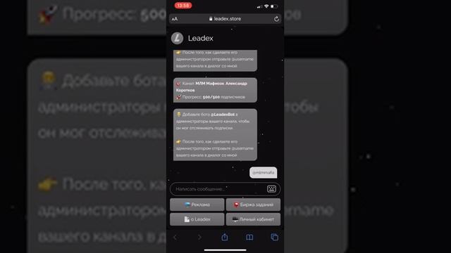 LEADEX l 1000 ПОДПИСЧИКОВ l заказ рекламы