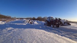 МТЗ 82 Чистка снега  2020