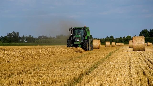 GRANDE IMBALLATURA DI PAGLIA | John Deere 6930 + Pressa JD 864 смотреть онлайн