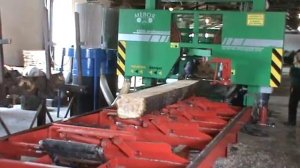 Распиловка осины на старом станке Mebor HTZ