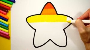 How to draw a star for kids/Cara menggambar bintang untuk anak-anak