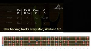 Cool Synth Pop   Backing Track in  Em