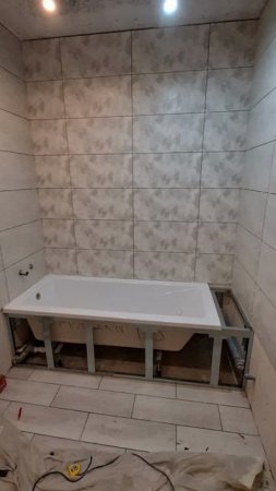 Монтаж каркаса для ванны. Ремонт. Калининград.