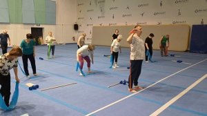 ОФП 55+. Упражнения с эластичной лентой.