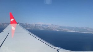 Boeing 737-MAX Antalya airport landing Corendon Airlines September 2022
