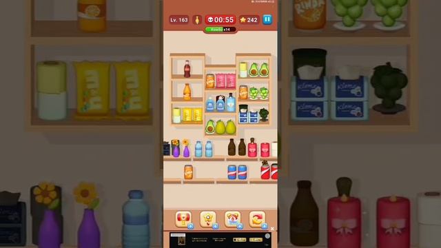 Проходжение игры Goods Sorting Уровень 163, 164