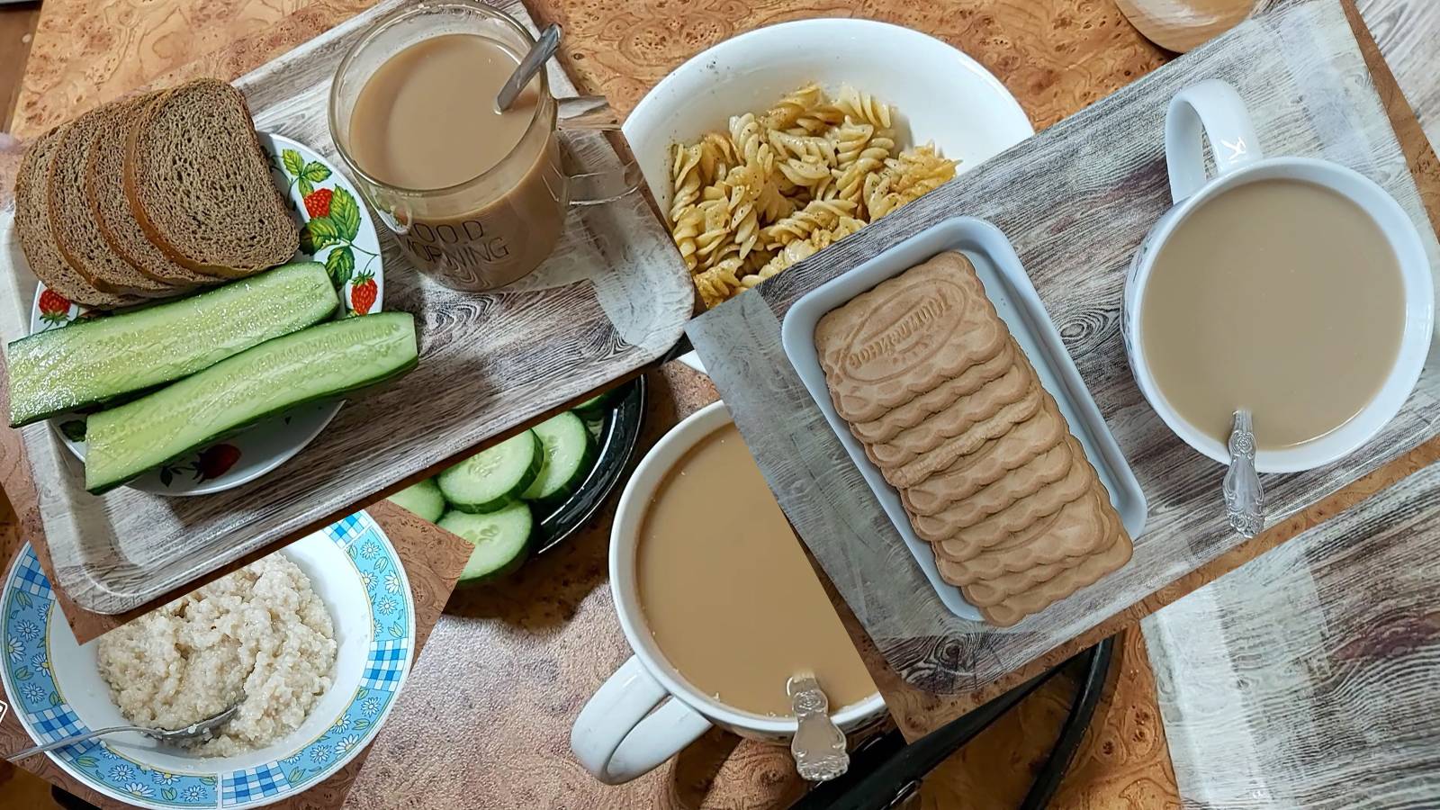 Мой пост, день 19~й. Пшеничная, каша, макароны и кофе, кофе, кофе)))