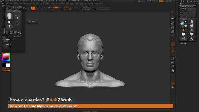 #AskZBrush: “How can I create Alphas inside of ZBrush?”