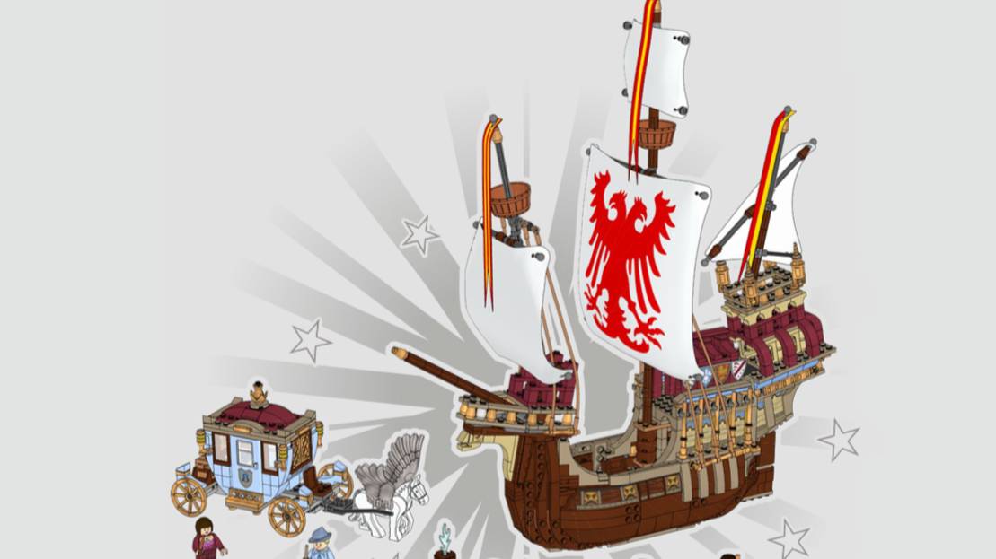 LEGO. Лего. корабль Гарри Поттер. LEGO Harry Potter 76440