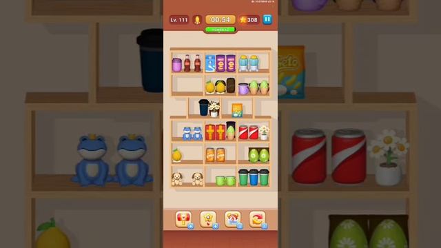 прохождение игры Goods Sorting Уровень 111, 112