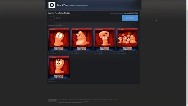 Steam Trading Cards Badge Crafting - Worms Revolution смотреть онлайн