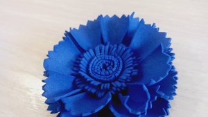 Цветок василька из фоамирана своими руками