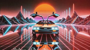 Retro_Futuristic_DeLorean：_Lost_in_the_1980_｜_Retrowave,_Synthwave