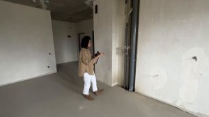 Замер коммуникаций в кухне -гостиной