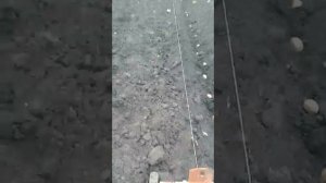 Посадка картошки самодельной лебёдкой и плугом