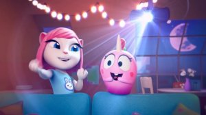 Печём торт-динозавр | Говорящая Анджела: городские приключения