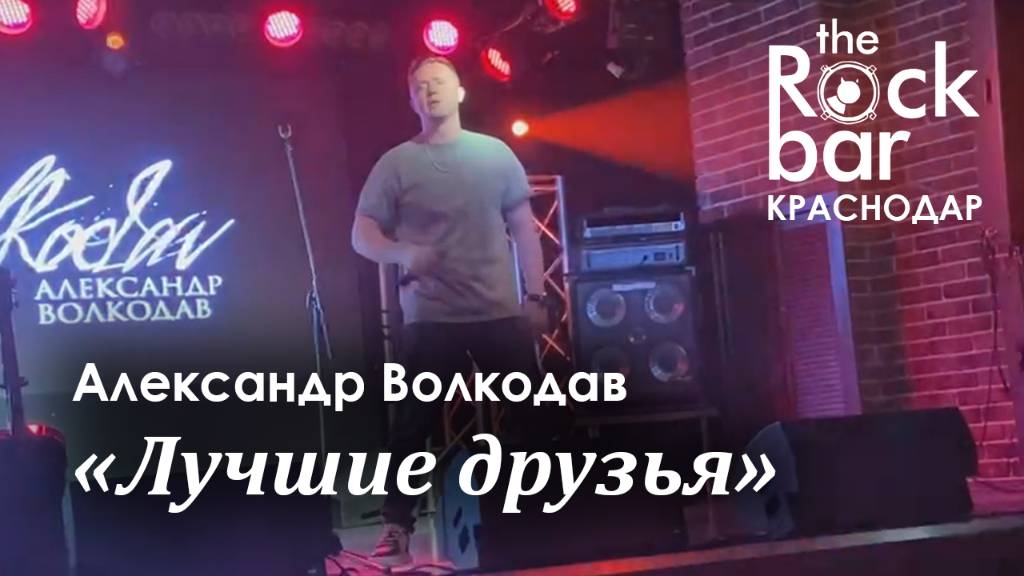 "Лучшие друзья" Александр Волкодав - The Rock Bar, Краснодар 26.04.2024 #александрволкодав #голос