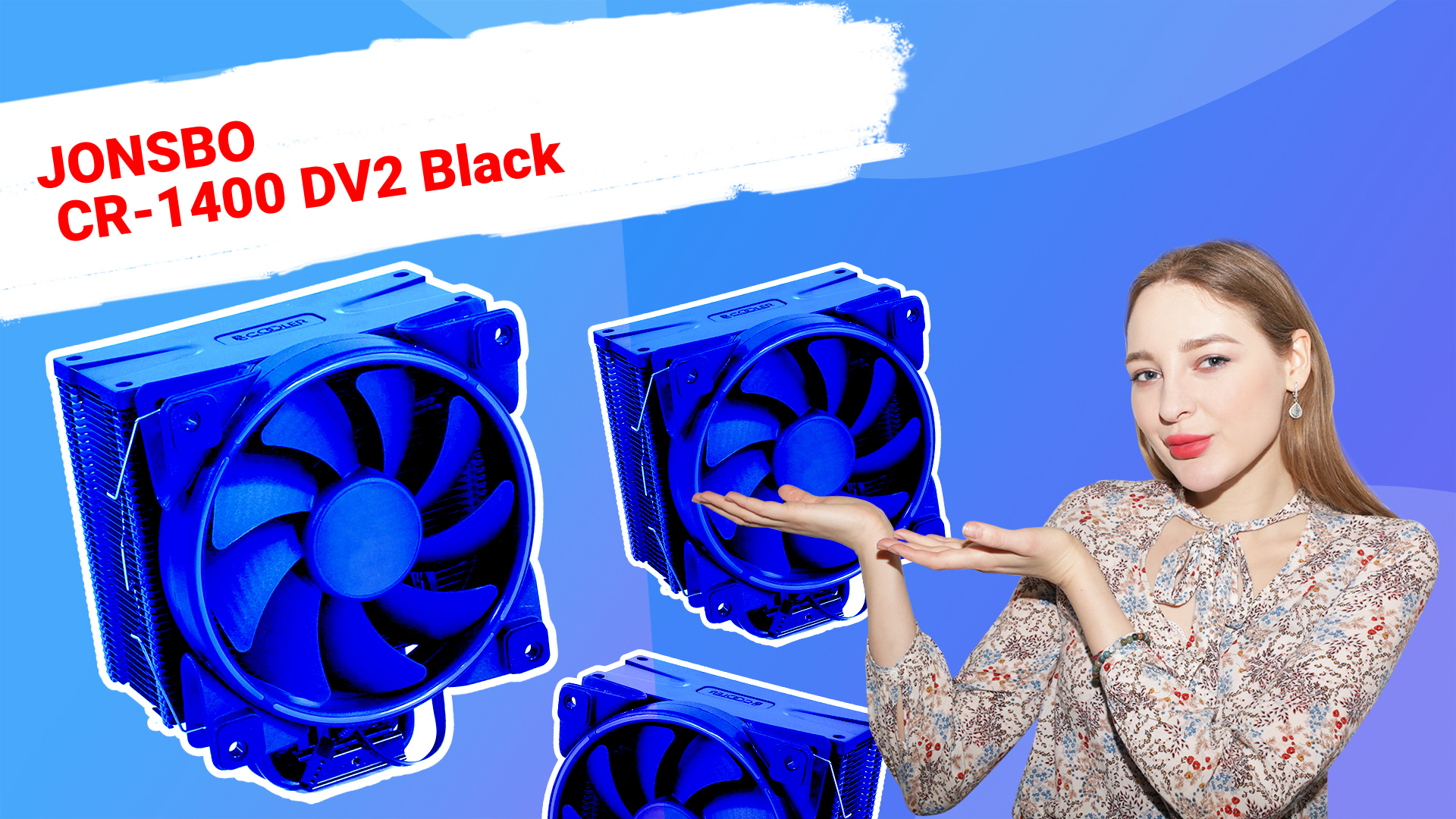 НИКС Компьютерный Супермаркет: видео про Кулер для процессора JONSBO CR-1400 DV2 Black