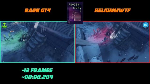 Trials Rising - World Record Comparison - Raon GT4 vs HeliummWTF - Frozen Fjord - Trials Records смотреть онлайн