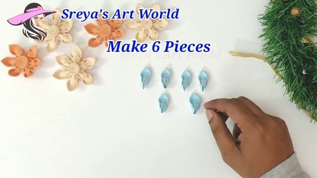 How to make Foam Sheet Flowers Step by Step / EVA Foam Paper Flowers / Sreya's Art World смотреть онлайн