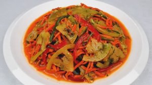 ЗЕЛЁНЫЕ ПОМИДОРЫ С МОРКОВЬЮ по-корейски - Просто и вкусно❗