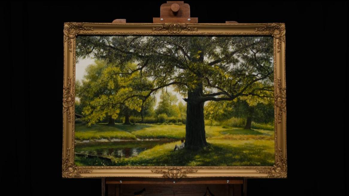 Иван Шишкин "Дубы в старом Петергофе" смотреть онлайн