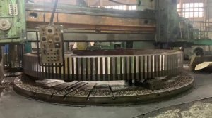 Карусельная обработка венца ф 6400